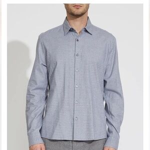 NWT Civil Society button up Hager Grid Check Shirt (Gray) size medium